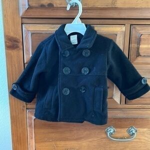 Starting Out Girls Navy Blue Pea Coat Size 18 months EUC